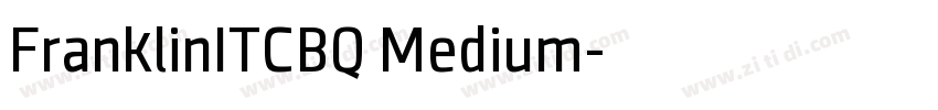 FranklinITCBQ Medium字体转换
